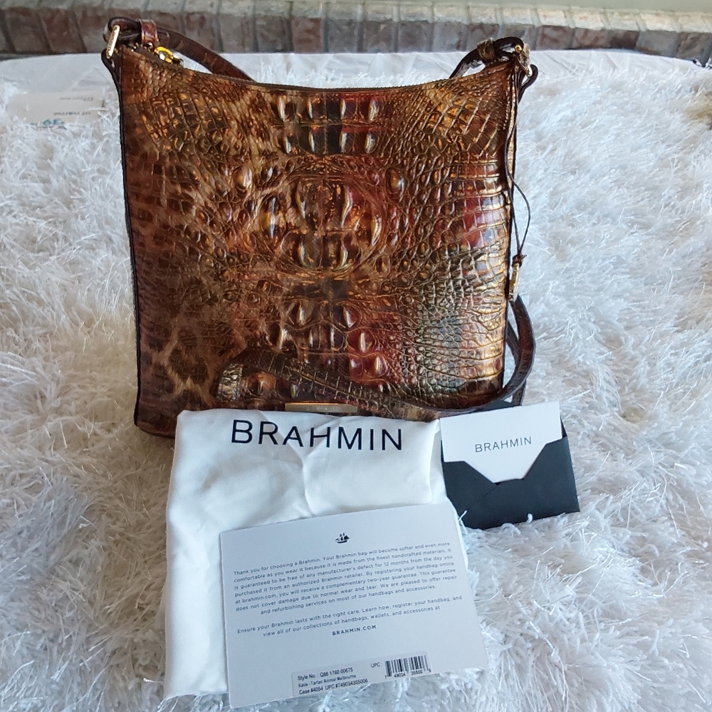 Brahmin Katie Tartan Animal Crossbody